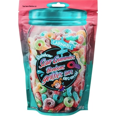 Carnaby Sweet Rainbow Sour Gummies 300 g, $1.16/100g