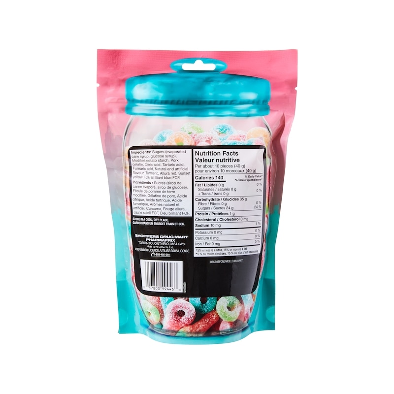 Rainbow Sour Gummies Candy