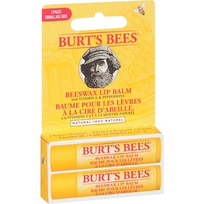 100% Natural Origin Moisturizing Lip Balm, Beeswax