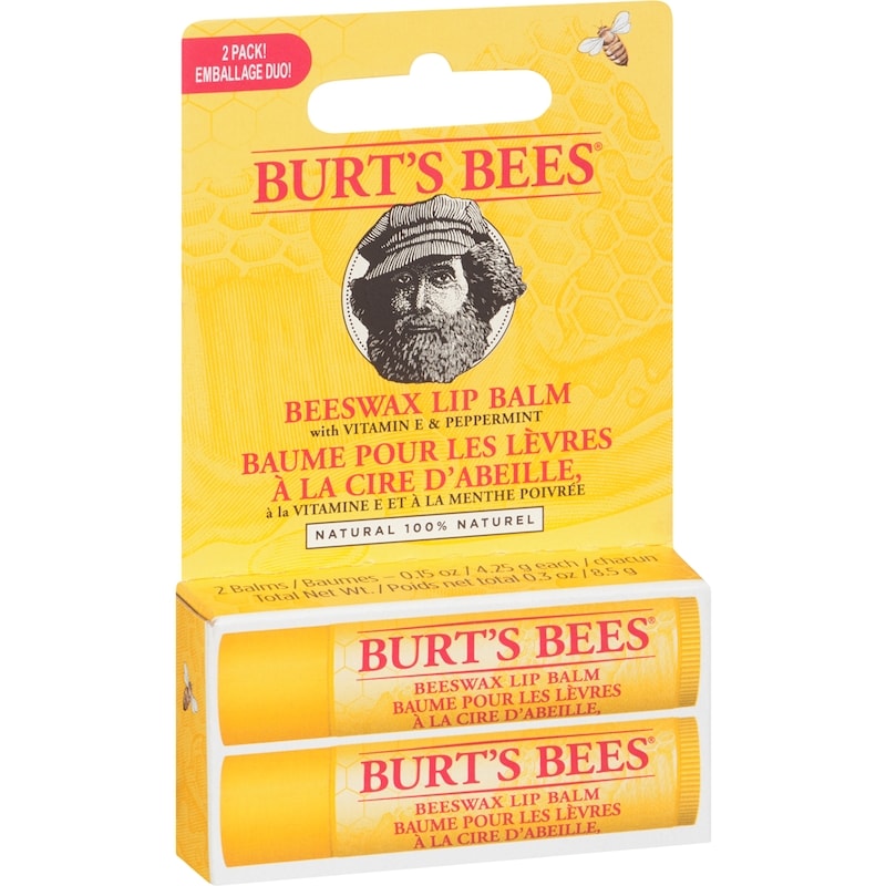 100% Natural Origin Moisturizing Lip Balm, Beeswax