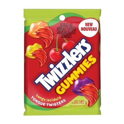 Hershey's Gummies- Tangy Tongue Twisters Candy 182 g, $1.53/100g