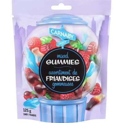 Carnaby Sweet Assortiment de friandises gommeuses 125 g, 1,00 $/100g