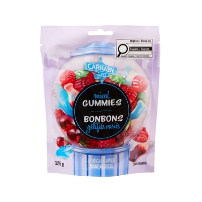 Carnaby Sweet Bonbons gélifiés variés 125 g, 1,59 $/100g