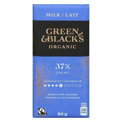 Green & Blacks Organic Milk Chocolate     90 g, $6.66/100g