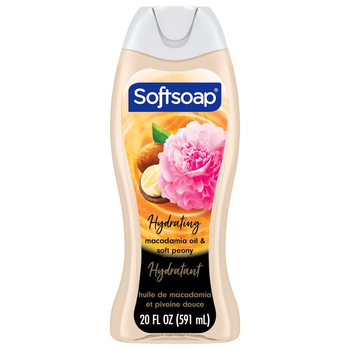 Softsoap Luminous Oils Body Wash, Macadamia Oil & Soft Peony