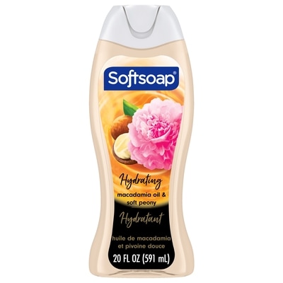 Softsoap Gel douche hydratant Luminous Oils Macadamia Oil and Peony 591 ml, 0,76 $/100ml