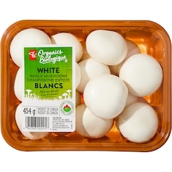 PC Organics Whole White Mushrooms 454 g, $1.32/100g