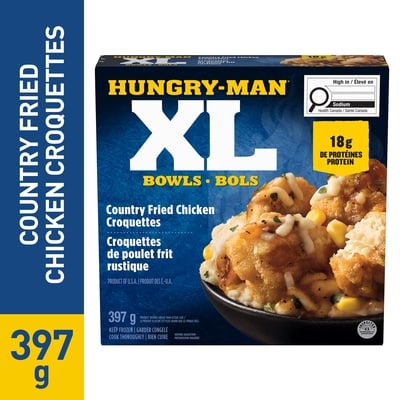 Hungry-Man Croquettes de poulet frit rustique 397 g, 1,51 $/100g