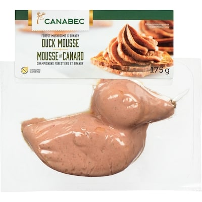 Gibiers Canabec Mousse de canard champignons forestiers et brandy 175 g, 5,71 $/100g