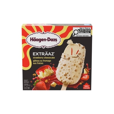 Haagen Dazs Extraz Strawberry Cheesecake Ice Cream Bars 3x72.0 ml, $3.24/100ml