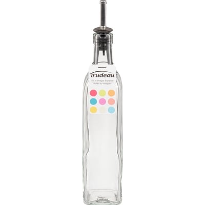 Trudeau Oil Bottle With Metal Plate 1 ea, $8.00/1ea