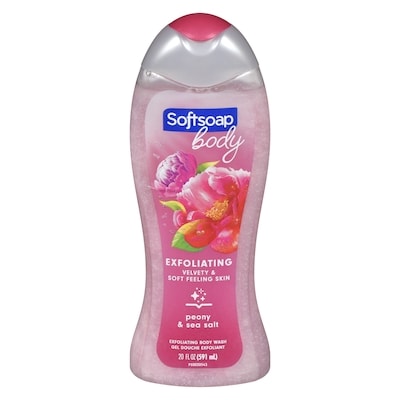 Softsoap Exfoliating Body Wash, Pink Peony and Sea Salt 591 ml, $1.01/100ml