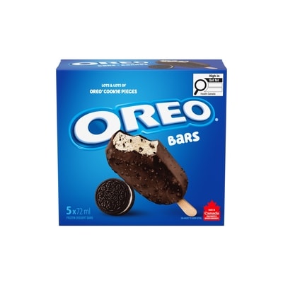 Christie Oreo Frozen Dessert Bars 5x72.0 ml, $1.94/100ml