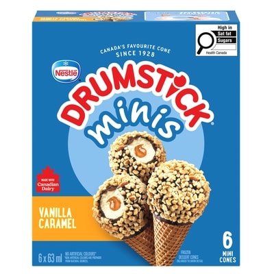 Nestlé Drumstick Minis Vanilla Caramel 63 ml, $6.35/100ml