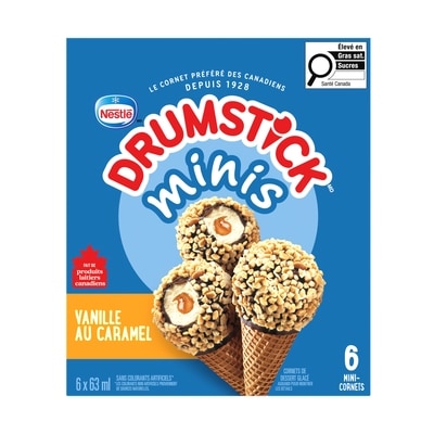 Nestlé Drumstick Minis Vanille Au Caramel 63 ml, 11,10 $/100ml