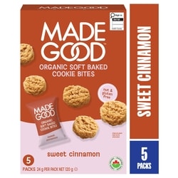 Made Good Sweet Cinnamon Soft Baked Mini Cookies 5pk 120 g, $16.62/100g