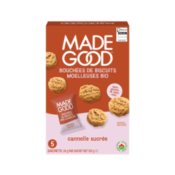 Made Good Mini-biscuits moelleux Cannelle sucrée Boîte de 5 sachets 120 g, 16,67 $/100g