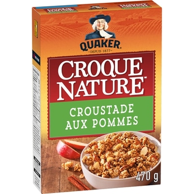 Quaker Céréales granola Croustade aux pommes 470 g, 1,06 $/100g
