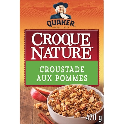 Quaker Céréales granola Croque Nature Croustade aux pommes 470 g, 1,17 $/100g