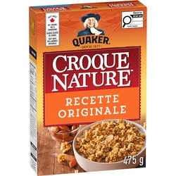 Quaker Céréales Granola Croque nature Originale 475 g, 1,37 $/100g