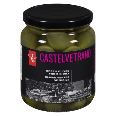 PC Black Label Castelvetrano Olives 375 ml, $2.13/100ml