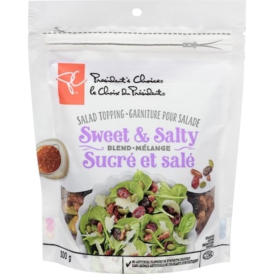 le Choix du Président Garniture pour salade, mélange sucré et salé 100 g, 4,29 $/100g