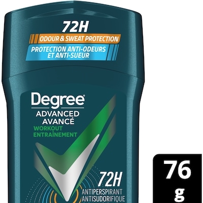 Degree Advanced Antiperspirant Deodorant Stick for 72H Sweat & Odour Protection Workout Endure Men's Deodorant with MotionSense® Technology 76 g, $8.88/100g