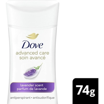 Dove Soin Avancé Antisudorifique Parfum de Lavande 74 g, 12,15 $/100g
