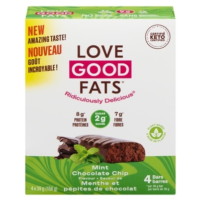LoveGoodFats Mint Chocolate Chip 156 g, $6.72/100g