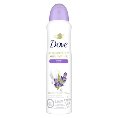 Dove Advanced Care Dry Spray Antiperspirant Lavender Scent 107 g, $9.34/100g