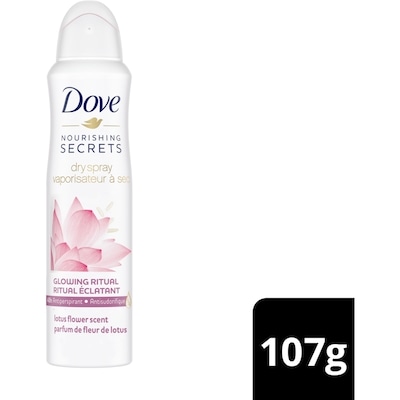 Dove Lotus Flower Scent Antiperspirant Dry Spray 107 g, $7.48/100g