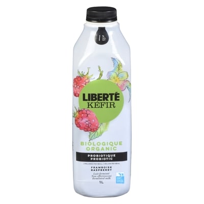 Liberte 1% Organic Kefir, Raspberry 1000 g, $0.70/100g