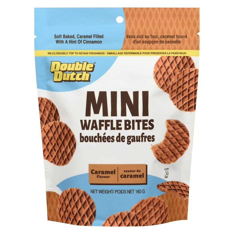 Cookies, Mini Waffle Bites, Caramel Flavour