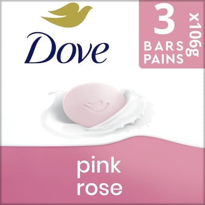 Dove pain de beauté pour une peau douce et soignée Rose 318 g, 2,39 $/100g