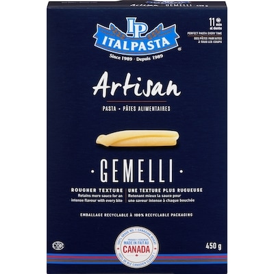 Italpasta Artisan Pasta, Gemelli 450 g, $0.55/100g