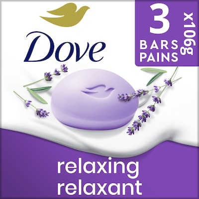Dove Pain de beauté Huile de lavande relaxante & Camomille 318 g, 2,20 $/100g