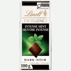 Lindt EXCELLENCE Barre de chocolat noir à la menthe intense 100 g, 6,29 $/100g