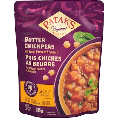 Pataks Butter Chickpeas Ready to Eat 285 ml