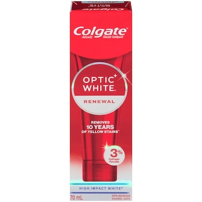 Colgate Optic White Renewal High Impact Toothpaste 70 ml, $12.13/100ml