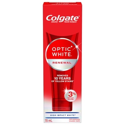 Colgate Dentifrice Blanchissant Optic White Renewal High Impact White 70 ml, 12,13 $/100ml