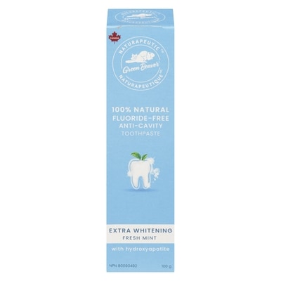 Green Beaver Naturapeutic Extra Whitening Toothpaste (Fresh Mint) 100 g, $9.99/100g