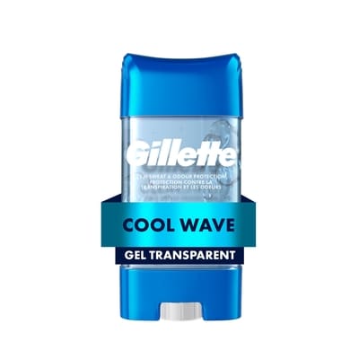 Gillette Antisudorifique hommes, gel transparent, Vague fraîche, protection 72h 108 g, 7,40 $/100g