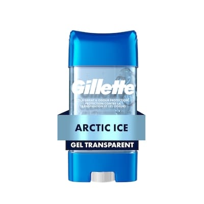 Gillette Antisudorifique hommes, gel transparent, Fraîcheur glaciale, protection 72h 108 g, 7,40 $/100g
