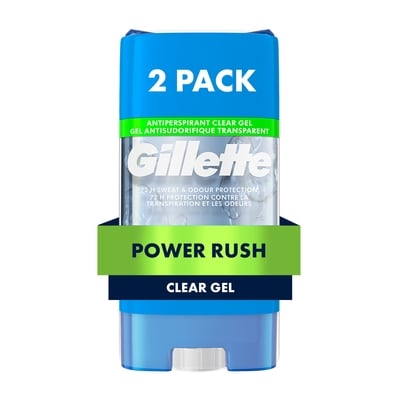 Gillette Antiperspirant Deodorant for Men, Clear Gel, Power Rush 216 g, $6.30/100g