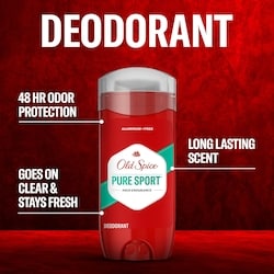 Old Spice Pure Sport High Endurance Deodorant For Men, Original