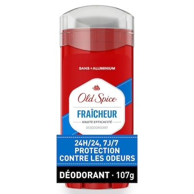 Old Spice Désodorisant High Endurance Old Spice pour hommes, sans aluminium, protection 48 heures, parfum Fraîcheur 107 g, 7,47 $/100g