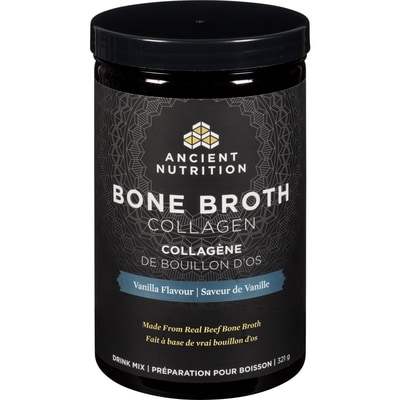 Ancient Nutrition Bone Broth Collagen Protein Drink Mix Vanilla 321 g, $14.95/100g