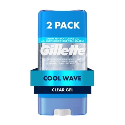 Gillette Antiperspirant Deodorant for Men, Clear Gel, Cool Wave 216 g, $6.30/100g