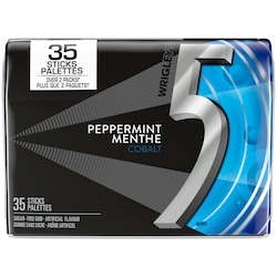 Wrigley's Peppermint-Cobalt Flavoured Sugar Free Chewing Gum, 35 Sticks, 1 Pack 1 ea