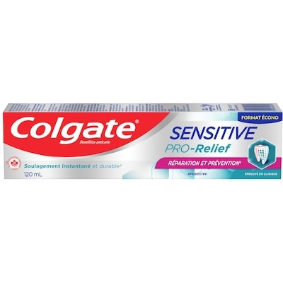 Colgate Dentifrice Sensitive Pro-Relief Réparation et Prévention 120 ml, 7,49 $/100ml